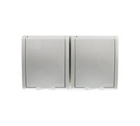 Kontakt-Simon AQGZ1-2Z/11 Prise de courant en plastique IP54 Blanc 250 V 122 mm 46 mm