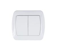 Kontakt-Simon AW6/2/11 Interrupteur électrique Blanc Plastique IP20 250 V 10 A 90 mm Blanc