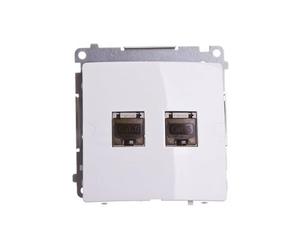 Kontakt-Simon BM62E.01/11 Prise de courant en plastique IP20 Blanc 75 mm 44 mm 75 mm