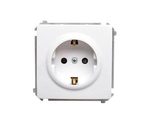 Kontakt-Simon BMGSZ1Z.01/11 Douille en plastique blanc IP20, 250 V, 75 mm, 42 mm