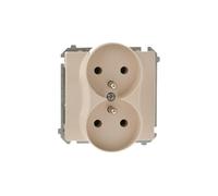 Kontakt-Simon BMGZ2M.01/12 Prise de courant en plastique IP20 Beige 250 V 75 mm 45 mm