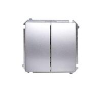 Kontakt-Simon BMW5.01/43 Interrupteur électrique Argent - Accessoire Couteau électrique en Plastique IP20, IP44, 250 V, 10 A, 75 mm