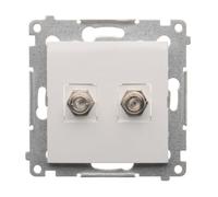 Kontakt-Simon DASF2.01/11 Prise de courant en plastique IP20 Blanc 75 mm 36 mm 75 mm