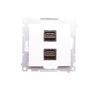 Kontakt-Simon DGHDMI2.01/11 Prise de courant en plastique IP20 Blanc 75 mm 33 mm 75 mm