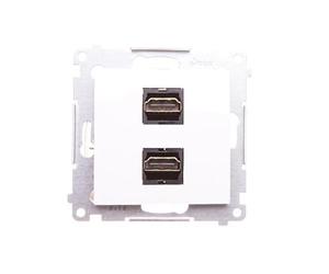 Kontakt-Simon DGHDMI2.01/11 Prise de courant en plastique IP20 Blanc 75 mm 33 mm 75 mm