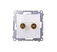 Kontakt-Simon DGL2.01/11 Prise de courant en plastique IP20 Blanc 75 mm 47 mm 75 mm