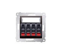 Kontakt-Simon DGL34.01/48 Prise de courant en plastique IP20 Anthracite 75 mm 48 mm 75 mm