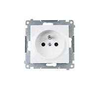 Kontakt-Simon DGZ1Z.01/11 Douille plastique blanche IP20 250 V 75 mm 40 mm