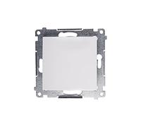 Kontakt-Simon DP1.01/11 Interrupteur électrique Pushbutton Switch Blanc - Accessoire Couteau électrique (Pushbutton Switch, Blanc, en Plastique, IP20, IP44, 250 V, 10 A)