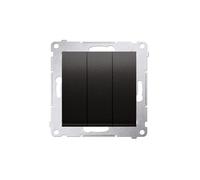 Kontakt-Simon DP31.01/48 Interrupteur électrique Pushbutton Switch Anthracite - Accessoire Couteau électrique (Pushbutton Switch, Anthracite, en Plastique, IP20, 250 V, 10 A)