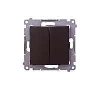 Kontakt-Simon DW5.01/46 Interrupteur électrique Bronze Accessoire couteau électrique (Bronze, Plastique IP20, IP44, 250 V, 10 A, 75 mm