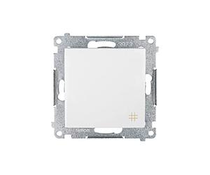 Kontakt-Simon DW7.01/11 Interrupteur électrique Blanc - Accessoire Couteau électrique (Blanc, Plastique, IP20, IP44, 250 V, 10 A, 75 mm)