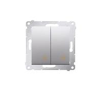 Kontakt-Simon DW7/2.01/43 Interrupteur électrique Argent - Accessoire Couteau électrique en Plastique IP20, 250 V, 10 A, 75 mm
