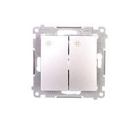 Kontakt-Simon DW7/2.01/43 Interrupteur électrique Argent - Accessoire Couteau électrique en Plastique IP20, 250 V, 10 A, 75 mm