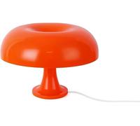 KONTARBOOR Lampe de Table LED - Champignon Vintage - Abat-Jour Orange Laqué, Style Rétro, USB, Interrupteur Rotatif, Décoration Salon ou Chambre