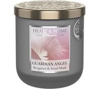 HEART & HOME - Bougie parfumée à base de cire naturelle de soja pour la maison - Petite jarre Ange gardien - Durée de combustion 30h - Cadeau, décoration et parfum pour la maison - pot en verre
