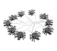 KONTONTY 1.5m Guirlande Led Halloween Araignée Décoration Intérieur Et Extérieur Pour Ambiance Festive Sans Batterie