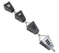 KONTONTY 1 Chaîne De Pluie Décorative pour Jardin Gouttière en Acier Bec Verseur Collecteur De Pluie pour L'Extérieur pour La Maison en Alliage D'Aluminium