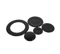 KONTONTY 1 Ensemble Couvercles de Brûleur de Cuisinière Rechange Universelles Accessoires de Protection pour Réchaud Installation Facile Réutilisables