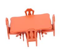 KONTONTY 1 Ensemble Mini-Table Et Chaise Jouets Chaise De Bureau Enfants Brun