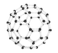KONTONTY 1 Ensemble Modèle Moléculaire du Carbone Éducatif Scientifique Modèle De Molécule C60 pour l'enseignement des Sciences Instrument Éducatif Modèle De Chimie Plastique