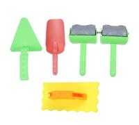 KONTONTY 1 Ensemble Outils de Construction Miniature pour Garçon Fille Pelle Truelle Outil de Cylindres à Roue Jouets de Plage Sable pour Développement Créatif et Partage