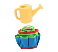 KONTONTY 1 Ensemble Set Outils de Jardinage pour Garçon Fille Kit Complet avec Panier et Arrosoir Outils Ludiques pour Culture de Fleurs et Légumes