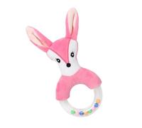 KONTONTY 1 Pc Bébé Animal Bébé En Peluche Jingle Et Cloche En Peluche Jouets De Voiture Suspendus En Pour Lit Jouet Bebe Renard De Rose Anneau De Main