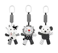 KONTONTY 1 Pc Faire Sonner La Cloche Bebe Des Jouets Intéressants Adorables Pendentifs Hochet Pendentifs Landau Beaux Jouets De Hochet Hochets Décoratifs Blanche Coton Pp