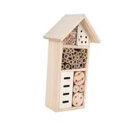KONTONTY 1 Pc Maison D'insectes en Bois Décor Extérieur Maisons De Hérisson pour Le Jardin Hôtel à Insectes Ruche Hôtels à Insectes Figurines D'abeilles d'or Cabine De Coccinelles Khaki