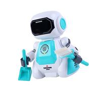 KONTONTY 1 Pièce Robot Dansant Intelligent pour Garçon Fille Télécommandé avec Musique et Lumières Robot Éducatif Bleu pour Garçons et Filles