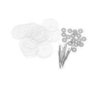 KONTONTY 10 Ensembles Joints Flexibles Acrylique pour Fabrication de Poupées Accessoires Plastique Blanc pour Ouvrages DIY Connecteurs Mobiles pour Animaux et Poupées Artisanales