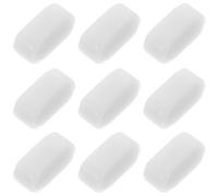 KONTONTY 10 Pièces Agitateur magnétique tige d'agitation micro-agitateurs barre de plaque d'agitation PTFE blanc laboratoire Réutilisable