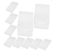 KONTONTY 10 pièces Boîte de Rangement Transparente pour Cassette Audio PVC Protection Anti-poussière et Empilable Lot pour Collectionneurs de Musique