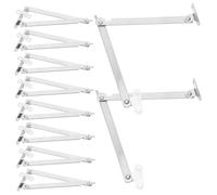 KONTONTY 10 Pièces Charnière Support Couvercle Inox Pliable Folds Renfort Robuste pour Meubles Vitrines Présentoirs et Caissons