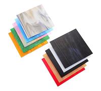 KONTONTY 10 Pièces Colorées Carreaux de Mosaïque Vitrail Décorations pour Projets Artistiques et Décoratifs Effet Cathédrale Idéal pour Murs et Objets D Art