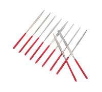 KONTONTY 10 Pièces Mini Diamond Needle File Set With Rubber Grip Metalworking Tool Kit For Glass Wood Gemstones And Jewelry Crafting Compact And Precise