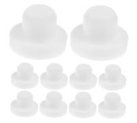 KONTONTY 10 Pièces Set de Bouchons Silicone Solides Réutilisables Bouchons de Bouteille pour Sel Poivre Vin et Étanchéité et Protection Anti-goutte