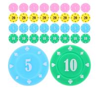 KONTONTY 100 Pièces Jetons de Jeu Ronds pour Bingo et Activités en Classe | Impression Claire, Bords sans Bavure, Couleurs Vives, pour Points Élèves, Maîtres de Jeu et Comptage