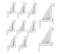 KONTONTY 10pièces Pince De Congélateur Plastique Robuste Crochets De Fixation pour Étagère De Réfrigérateur Support Étagère pour Chambre Froide