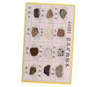KONTONTY 12 Pièces Kit de Minéraux et Roches pour Affichage de Spécimens Géologiques Compact pour Étudiants et Utilisation et Collection