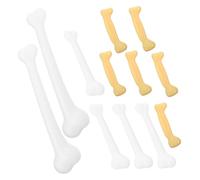 KONTONTY 12 Pièces Os Factices Plastique Réalistes pour Halloween Jouets Excavation Garçon Fille Décorations Squelette Petites et Grandes pour Fête Carnaval et Thème Homme des Cavernes
