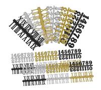 KONTONTY 18pièces Horloge à Chiffres Romains Et Arabes Accessoires De Remplacement pour Horloge Murale Kit De Numéros