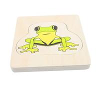 KONTONTY 1Ensemble Puzzle Éducatif Bois pour Garçon Fille Panneau Multicouche Cartoon avec Grandissante Jouet pour Développement de Imagination et Coordination