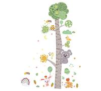 KONTONTY 1ensemble Sticker Mural Mesure De Hauteur Pour Garçon Fille Toise Murale Animaux Cartoons Pour Décoration De Chambre Garderie Et École Maternelle