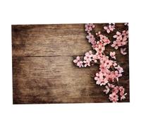 KONTONTY 1pièce Fond Photographique Vinyle avec Motif De Fleurs De Pêcher Décor De Printemps Facile à Transporter Utiliser pour Portraits Et Mises Scène Créatives