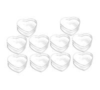 KONTONTY 2 Ensembles Boîtes À Bonbons Transparentes Forme De Cœur Pour Mariage Et Shower Boîtes De Rangement Acrylique 5 Pièces * 2