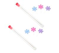 KONTONTY 2 Ensembles Lot de 2 sets de Ensembles D’Outils de Fabrication de Bijoux Aiguilles à Perler en Acier Inoxydable, Enfile-Broderie Ergonomique, Mini Kit Couture pour Bracelets DIY et