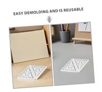 KONTONTY 2 Ensembles Moule Silicone Flexible Pyramide pour Bougies Chauffe Plat Support Résine Époxy et Plâtre Coffret avec Motifs Lune Étoile et Cœur pour Décorations Dintérieur et DIY