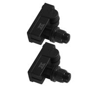 KONTONTY 2 Pièces Allumeur Électrique pour Barbecue à Gaz Portable Noir | Double Sortie, Bouton Poussoir, Port Intégré, Modèle 22mm, Métal et Plastique, pour Camping et Pique-niques
